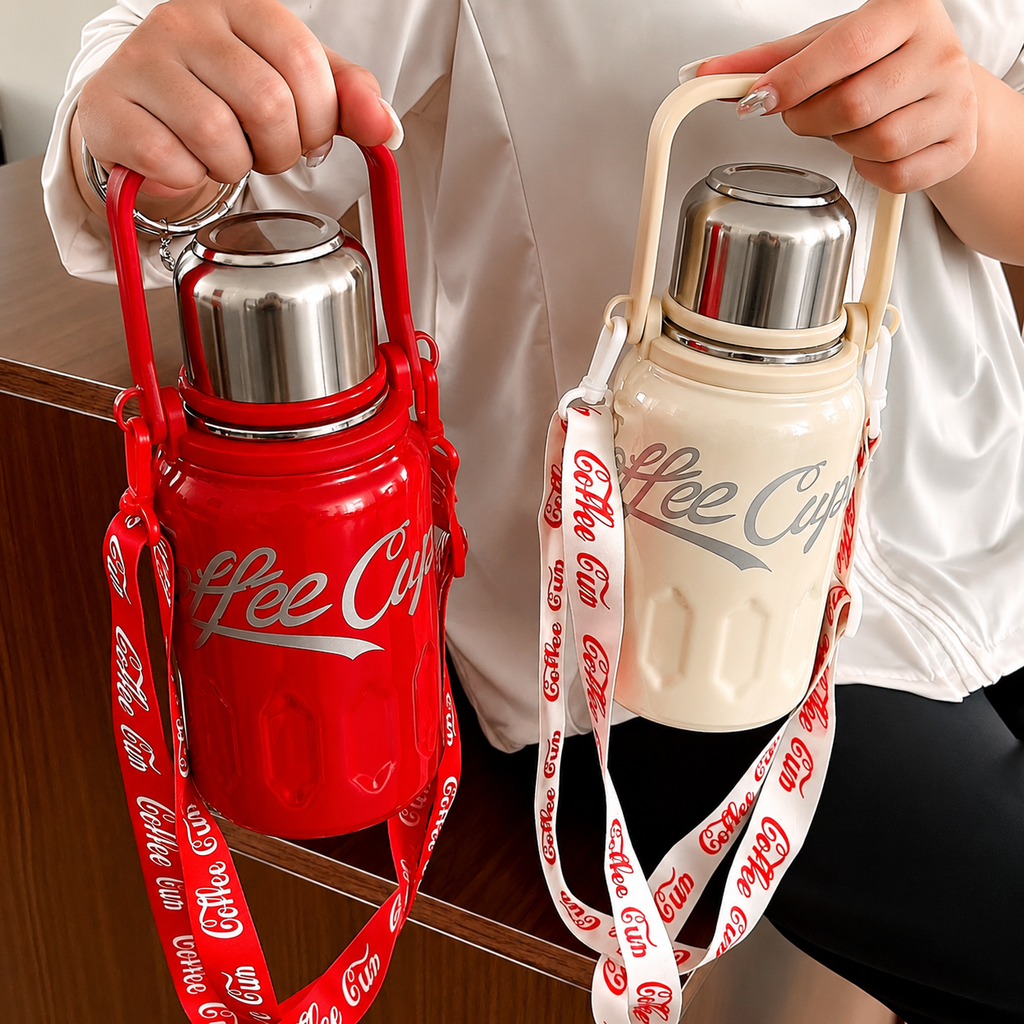 Coca cola stainless steel cookware thermos water bottle