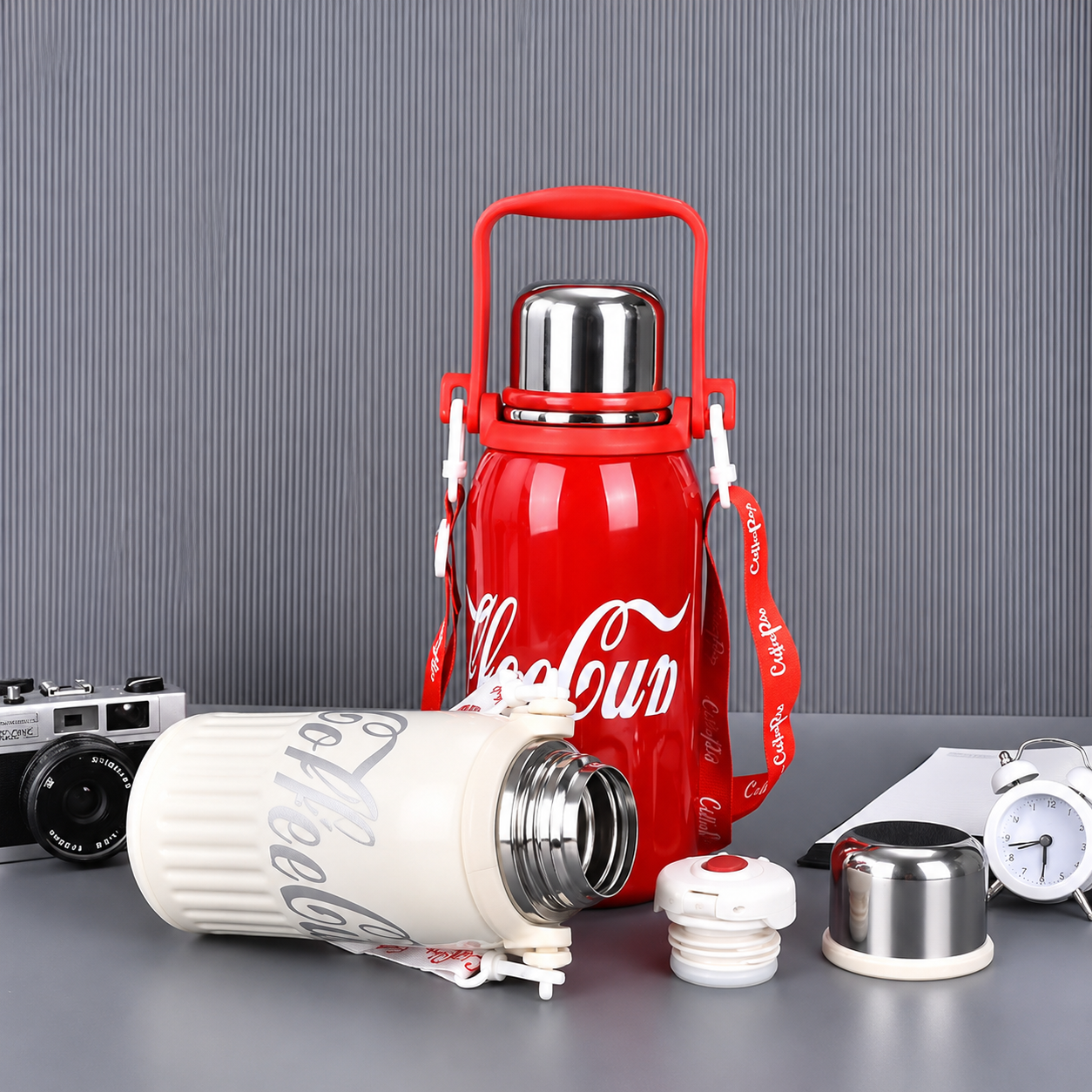 Coca cola stainless steel cookware thermos water bottle